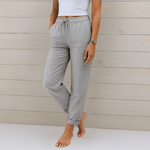 Premium Linnen Stretchbroek voor Dames – Ademend, Comfortabel en Lichtgewicht