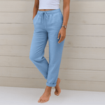 Premium Linnen Stretchbroek voor Dames – Ademend, Comfortabel en Lichtgewicht