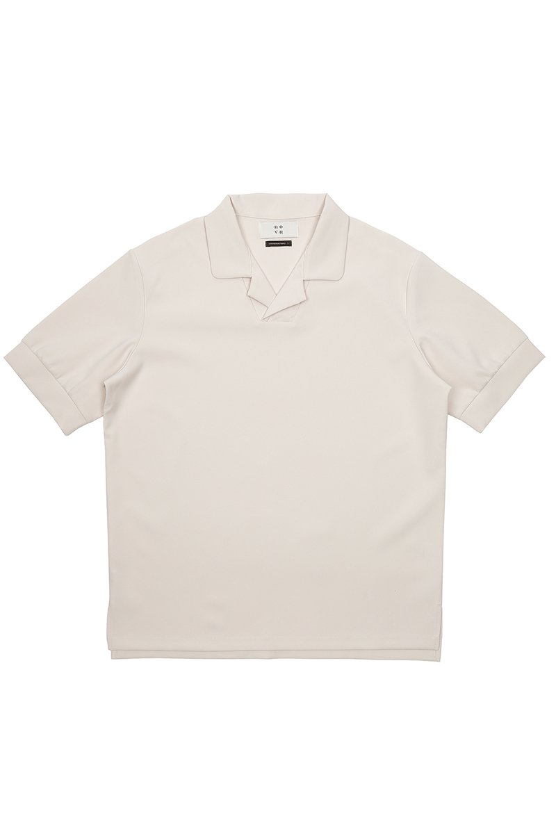Beige Oxford Polo