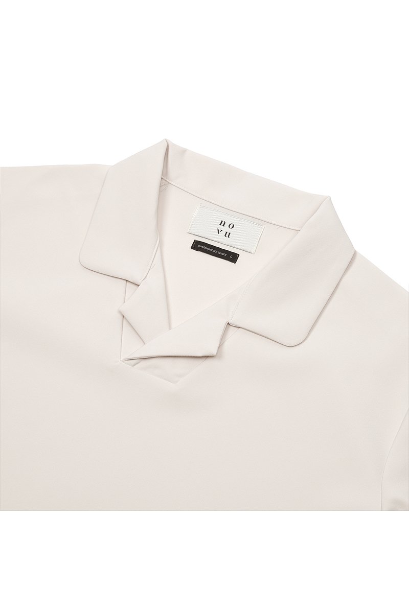 Beige Oxford Polo