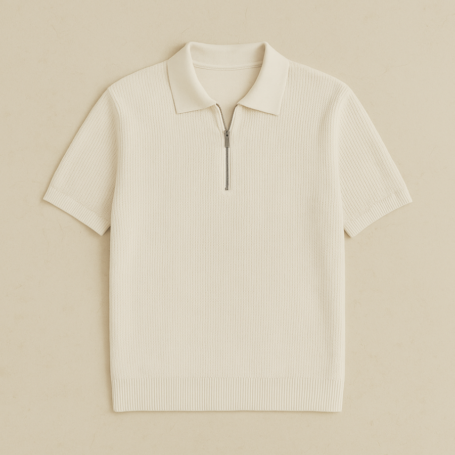Capri Polo met rits Heren