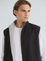 Lichtgewicht bodywarmer 2-in-1 ontwerp – Zwart