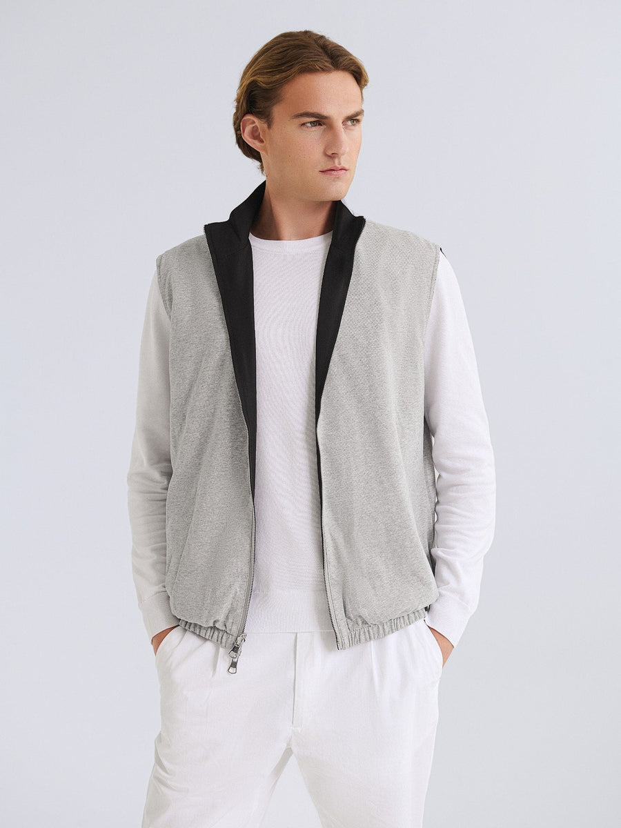 Lichtgewicht bodywarmer 2-in-1 ontwerp – Zwart