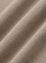 Poloshirt zonder knopen – Taupe