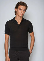 Premium katoenen polo - Zwart