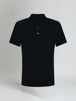 Premium katoenen polo - Zwart