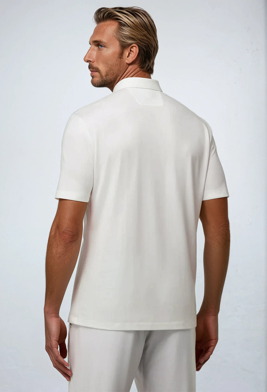 Riviera Polo met rits - Wit