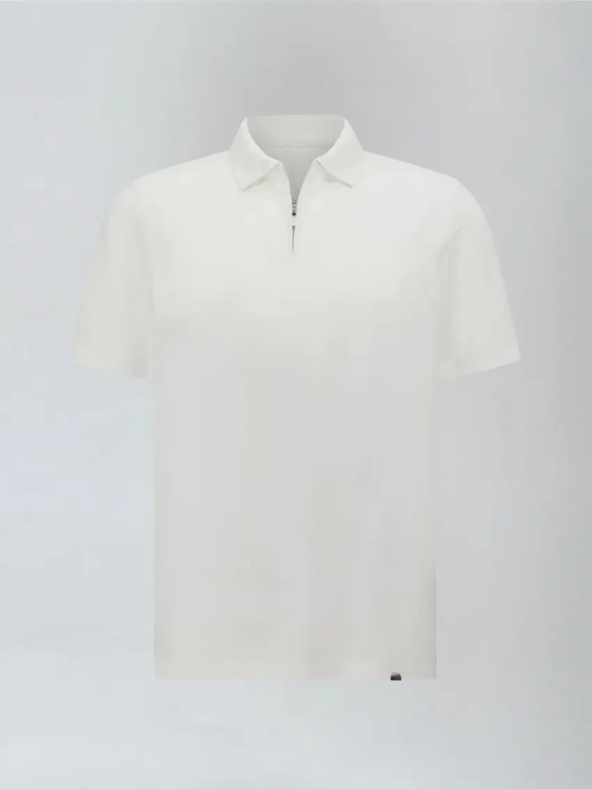 Riviera Polo met rits - Wit