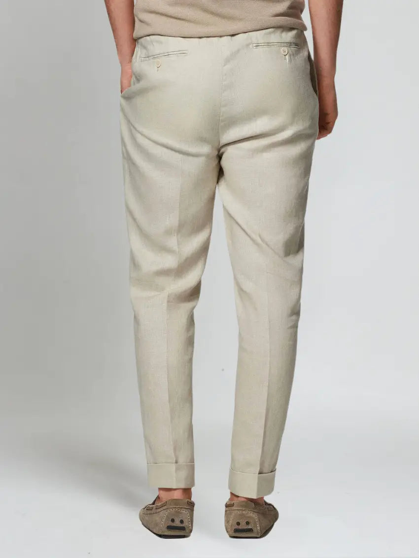 Sea side linnen broek – beige