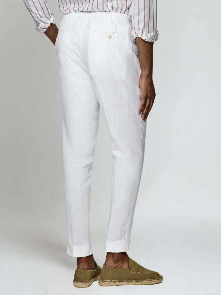 Sea side linnen broek – wit