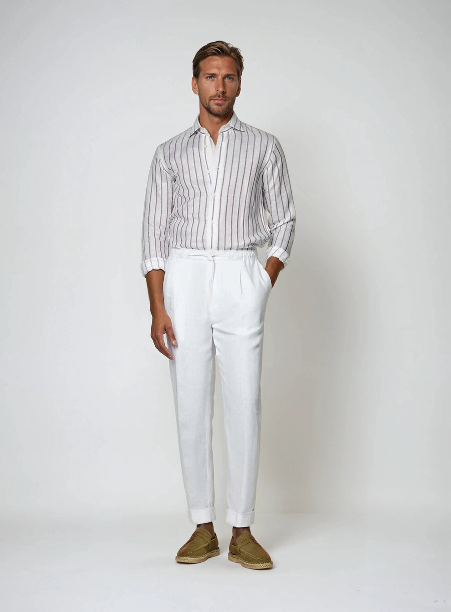 Sea side linnen broek – wit