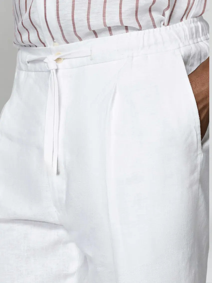 Sea side linnen broek – wit