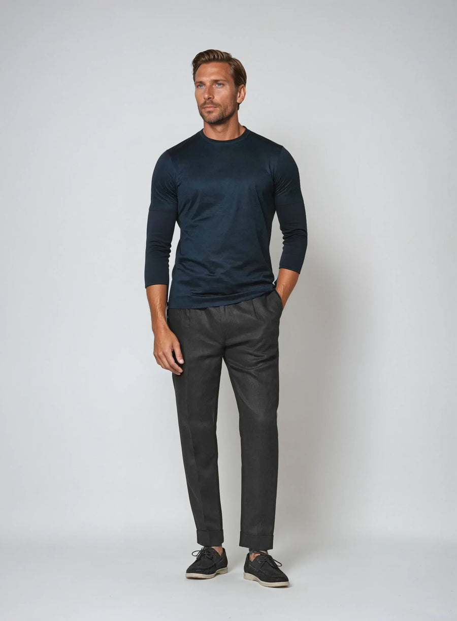 Sea side linnen broek – zwart