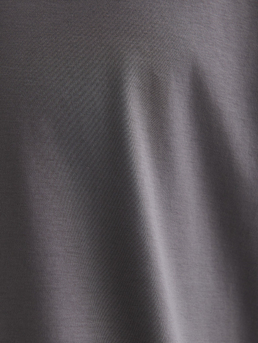 Supima slim fit T-shirt - Donkergrijs