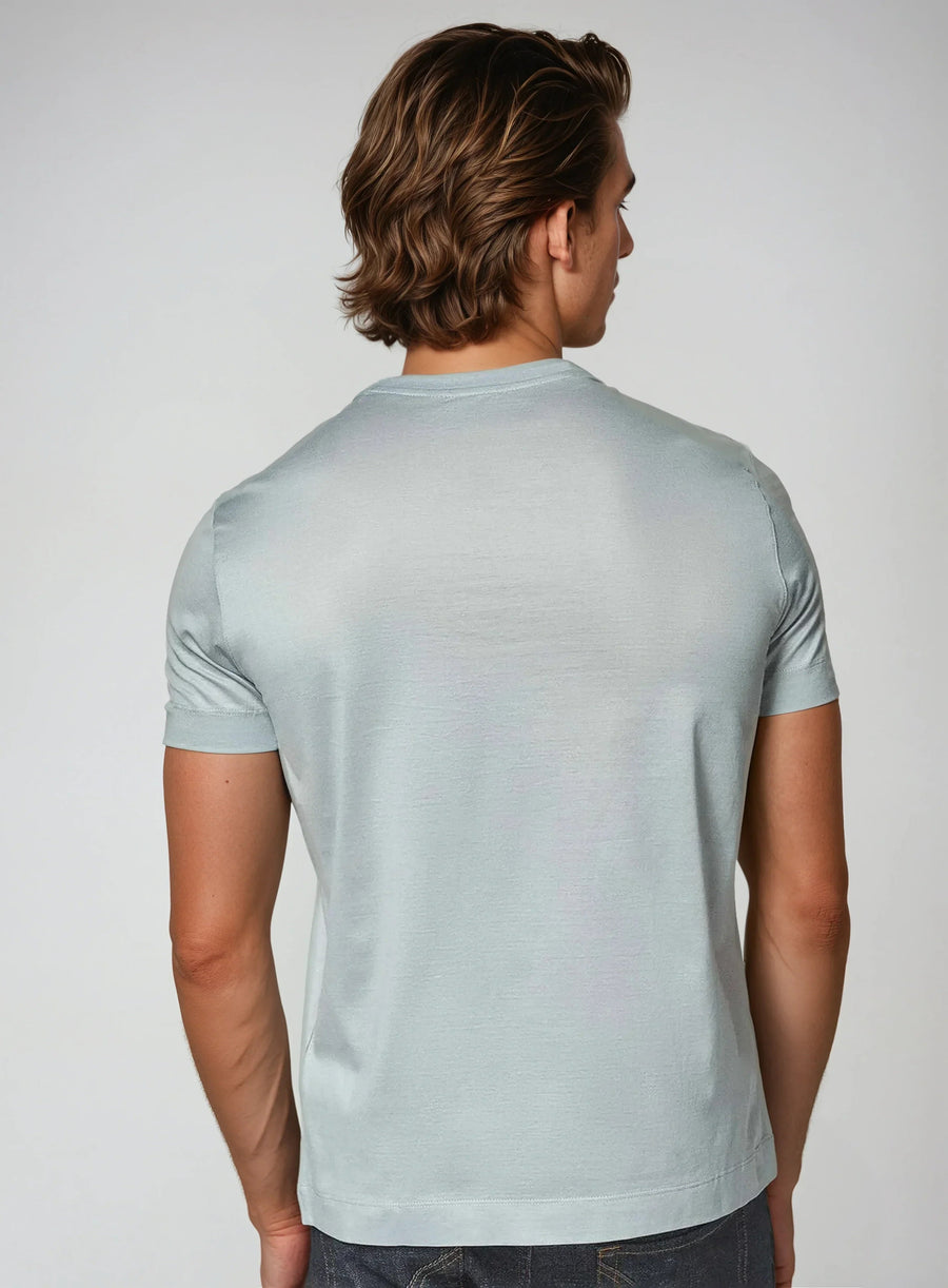 Supima slim fit T-shirt - Grijs