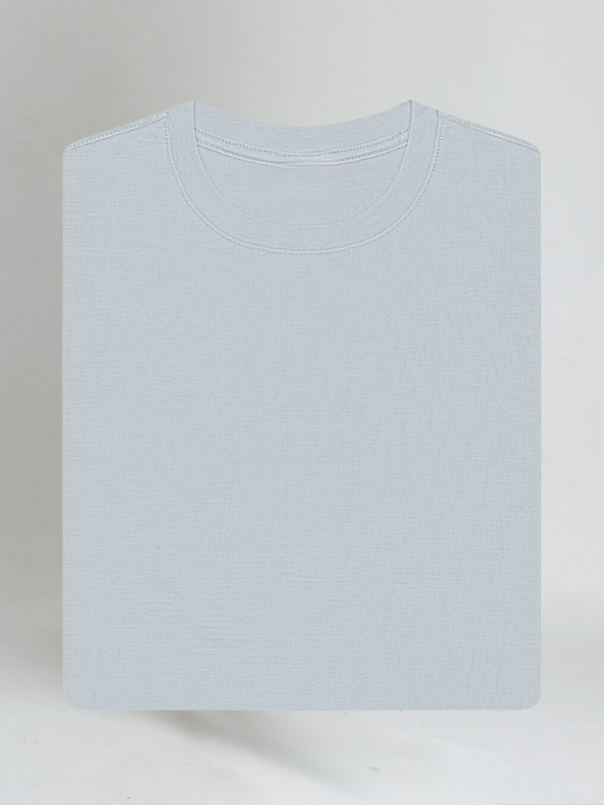 Supima slim fit T-shirt - Grijs