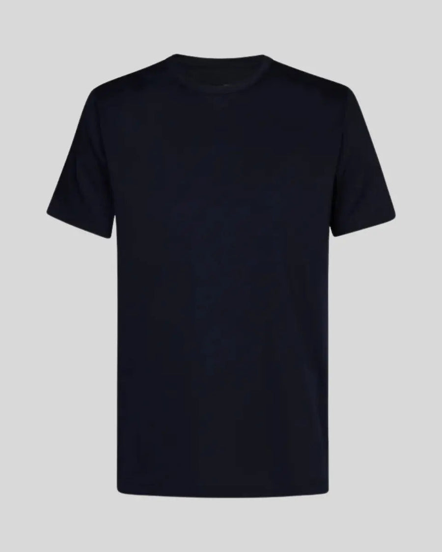 Supima slim fit T-shirt - Marineblauw