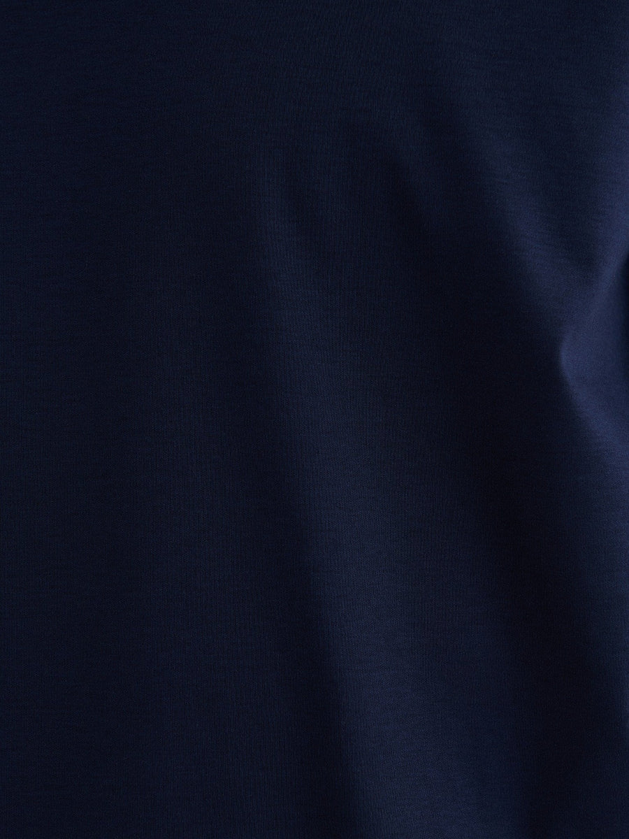 Supima slim fit T-shirt - Marineblauw