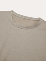 Supima slim fit T-shirt - Taupe