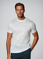 Supima slim fit T-shirt - Wit