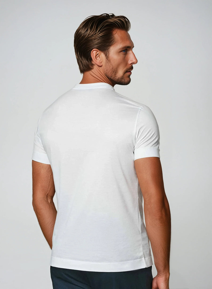 Supima slim fit T-shirt - Wit
