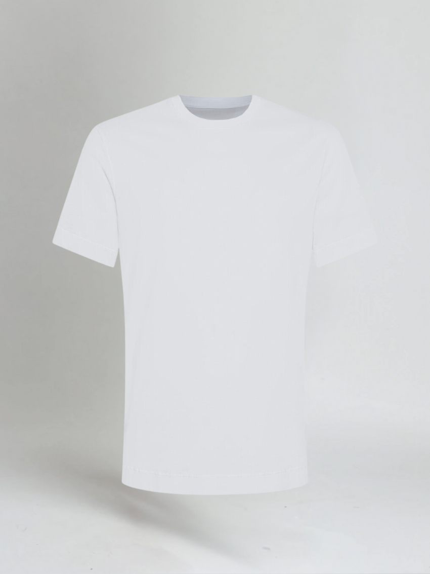 Supima slim fit T-shirt - Wit