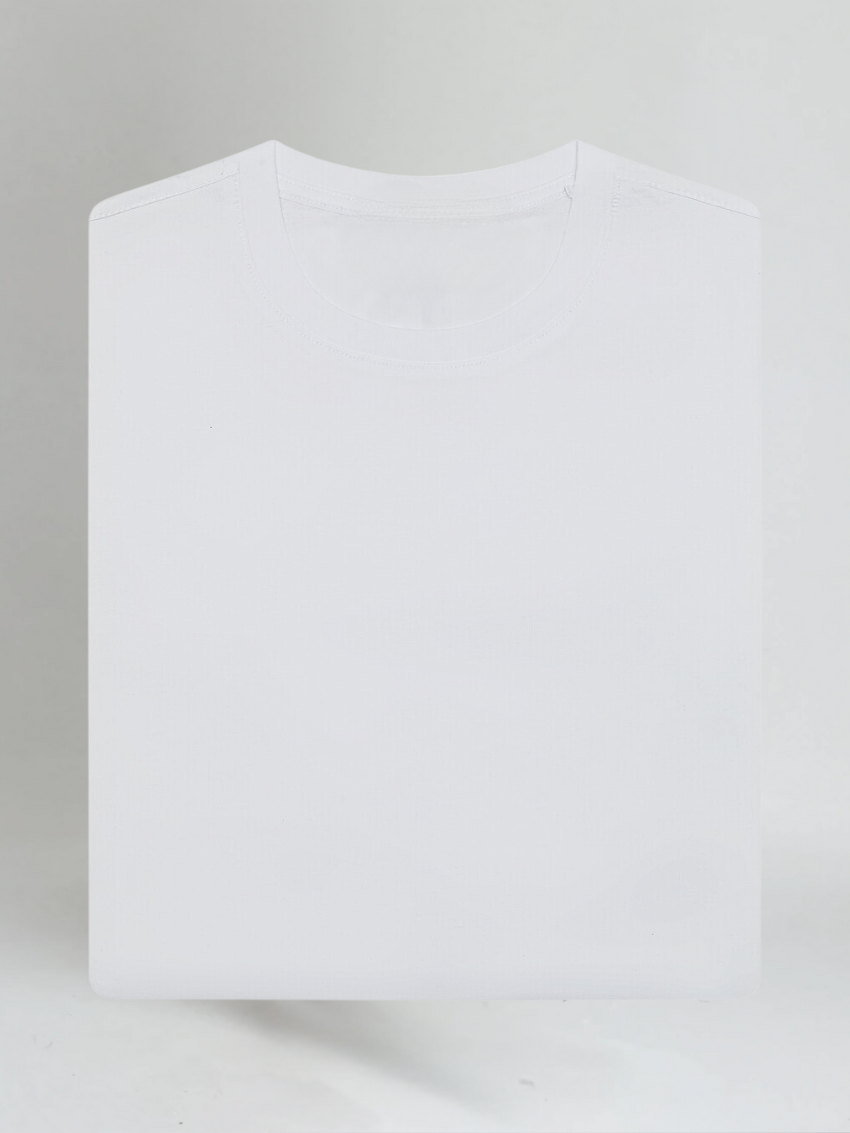 Supima slim fit T-shirt - Wit