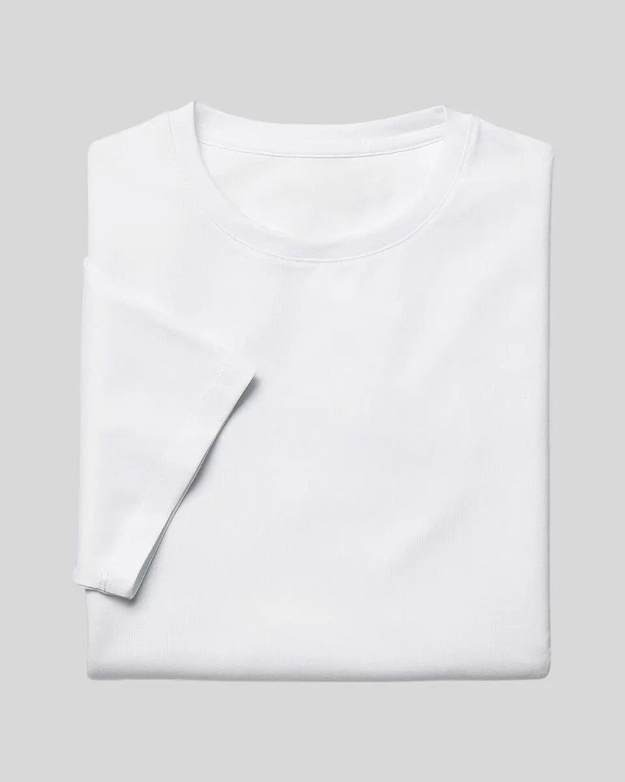 Supima slim fit T-shirt - Wit