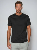 Supima slim fit T-shirt - Zwart