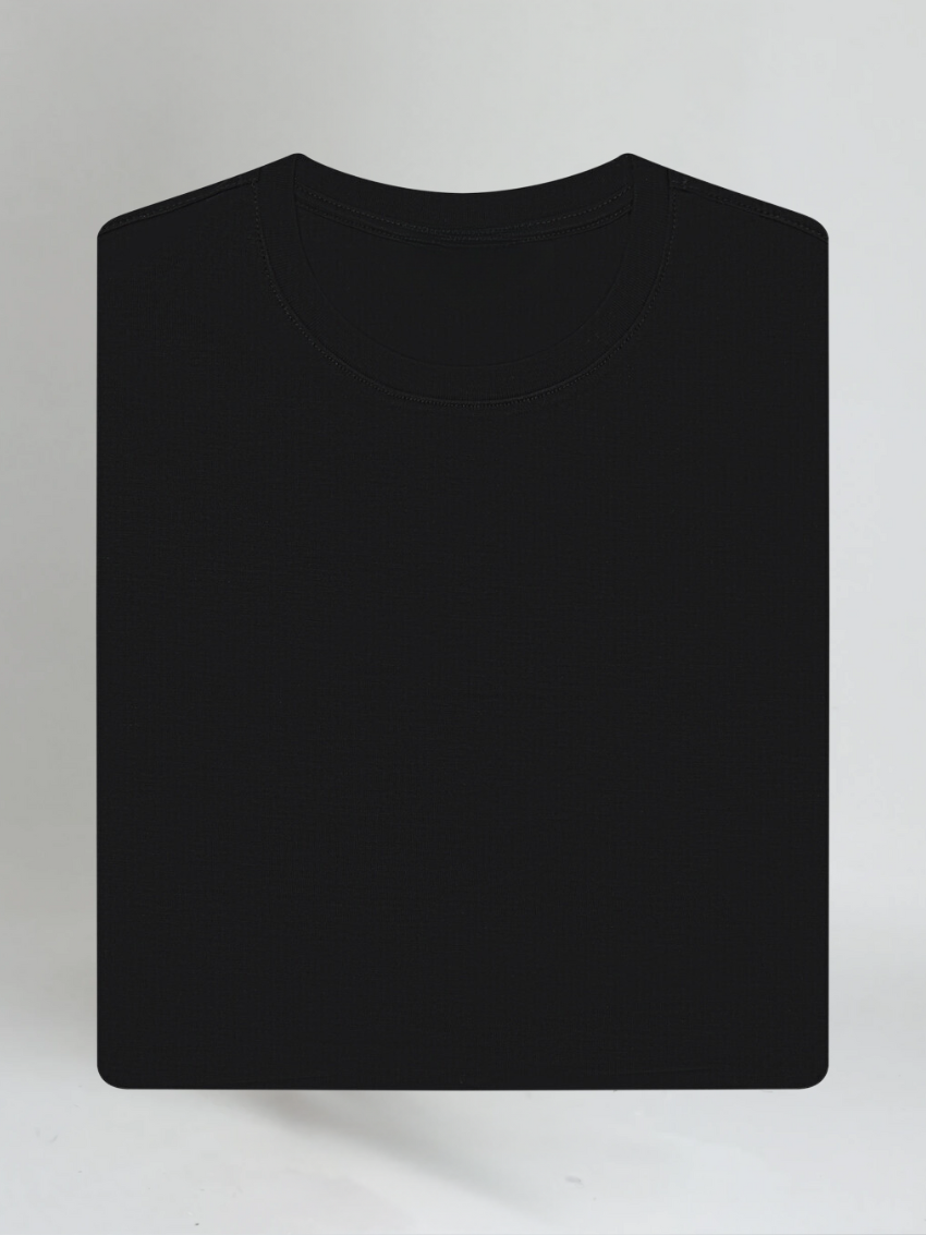 Supima slim fit T-shirt - Zwart