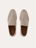 Verfijnde suède loafers – Beige