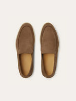 Verfijnde suède loafers – Bruin