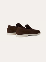 Verfijnde suède loafers – Diepbruin