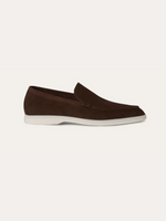 Verfijnde suède loafers – Diepbruin