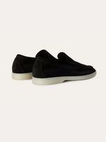 Verfijnde suède loafers – Zwart
