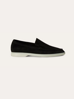 Verfijnde suède loafers – Zwart